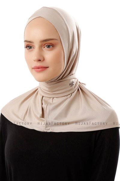 Sportif Cross - Helltaupe Praktisch Viscose Hijab