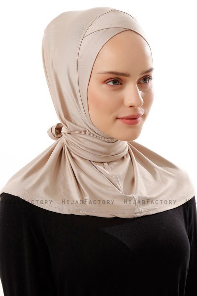 Sportif Cross - Helltaupe Praktisch Viscose Hijab