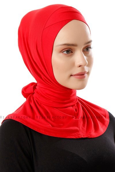 Sportif Cross - Rot Praktisch Viscose Hijab