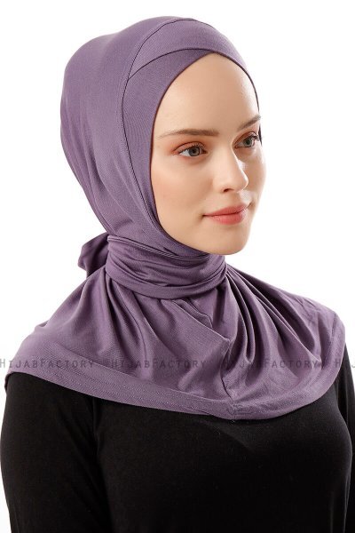 Sportif Cross - Dunkelviolett Praktisch Viscose Hijab