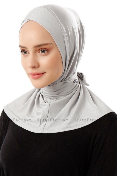 Sportif Cross - Hellgrau Praktisch Viscose Hijab