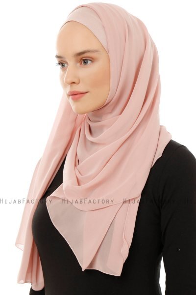 Alara Plain - Altrosa One Piece Chiffon Hijab
