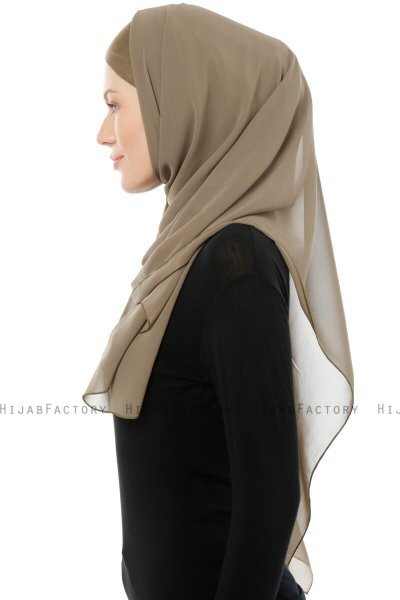 Alara Cross - Olivgrün One Piece Chiffon Hijab