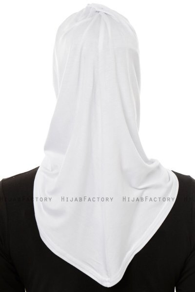 Isra Plain - Weiß One-Piece Viscose Hijab