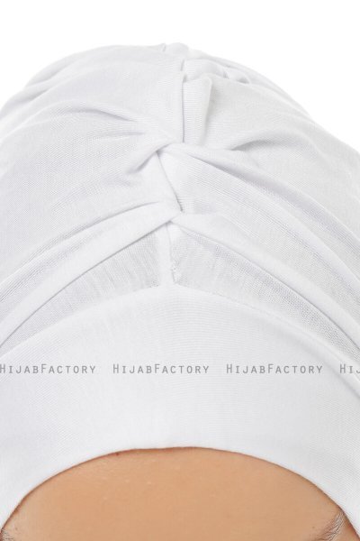 Isra Plain - Weiß One-Piece Viscose Hijab