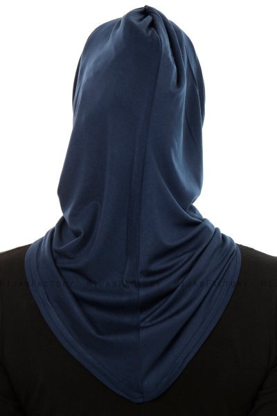 Isra Plain - Navy Blau One-Piece Viscose Hijab