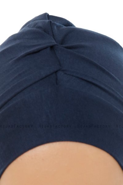 Isra Plain - Navy Blau One-Piece Viscose Hijab