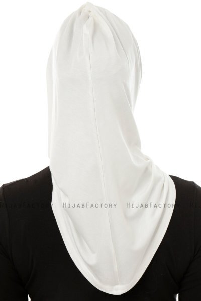 Isra Plain - Creme One-Piece Viscose Hijab