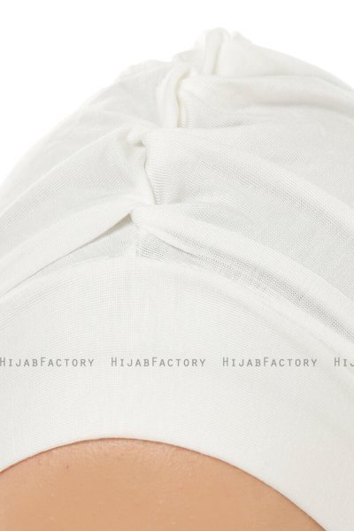 Isra Plain - Creme One-Piece Viscose Hijab