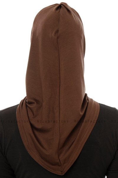 Isra Plain - Braun One-Piece Viscose Hijab