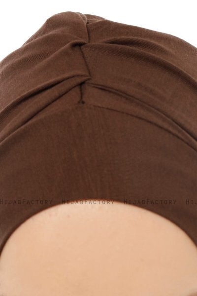 Isra Plain - Braun One-Piece Viscose Hijab