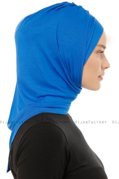 Isra Plain - Blau One-Piece Viscose Hijab