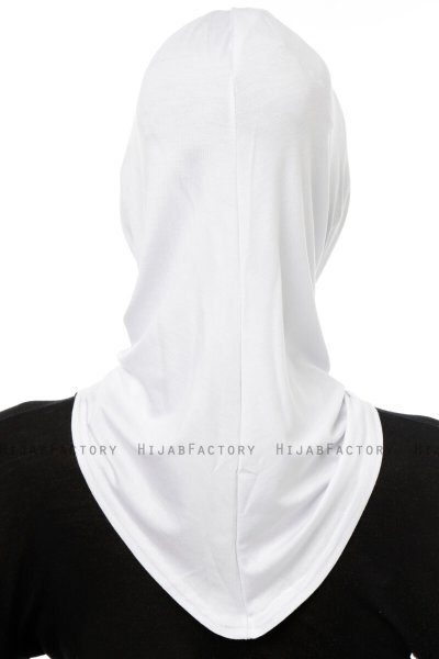 Isra Cross - Weiß One-Piece Viscose Hijab
