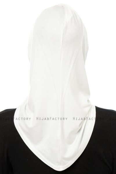 Isra Cross - Creme One-Piece Viscose Hijab