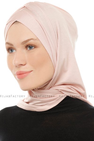 Isra Cross - Altrosa One-Piece Viscose Hijab