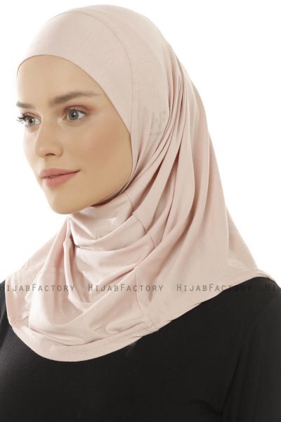 Hanfendy Plain Logo - Altrosa One-Piece Hijab