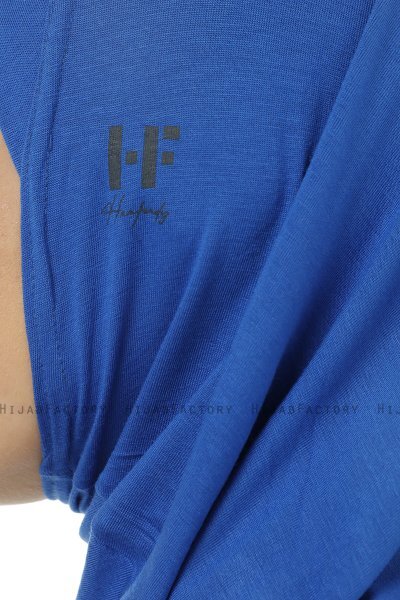 Hanfendy Plain Logo - Blau One-Piece Hijab