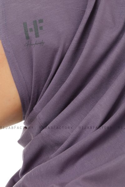 Hanfendy Plain Logo - Dunkelviolett One-Piece Hijab