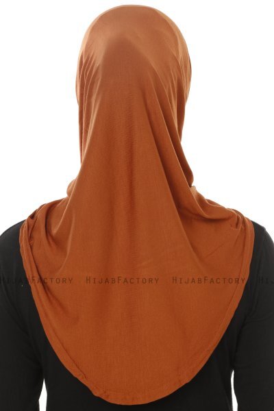 Hanfendy Plain Logo - Ziegelrot One-Piece Hijab