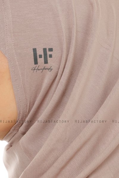 Hanfendy Plain Logo - Steingrau One-Piece Hijab