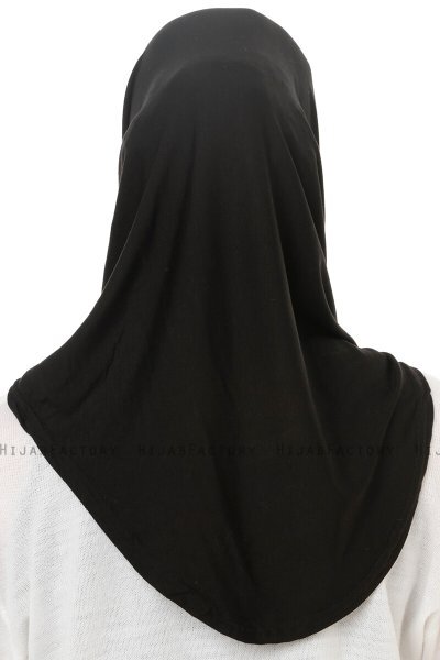 Hanfendy Cross Logo - Schwarz One-Piece Hijab