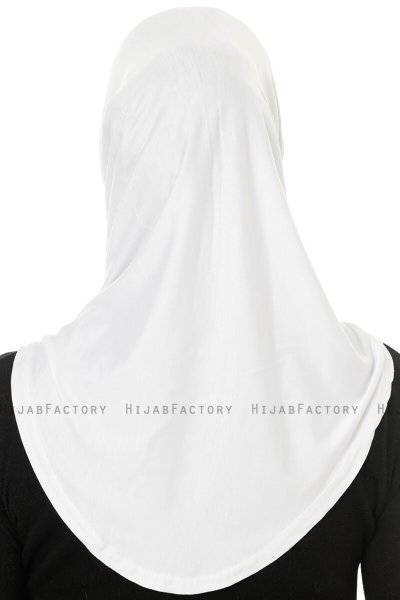 Hanfendy Cross Logo - Weiß One-Piece Hijab