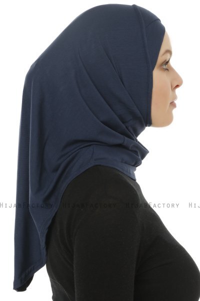 Hanfendy Cross Logo - Navy Blau One-Piece Hijab