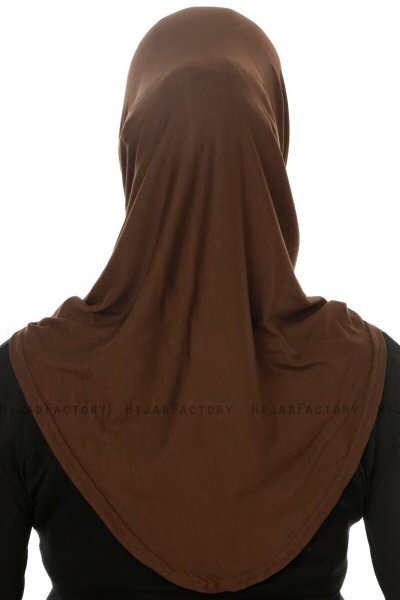 Hanfendy Cross Logo - Braun One-Piece Hijab