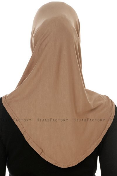 Hanfendy Cross Logo - Dunkeltaupe One-Piece Hijab
