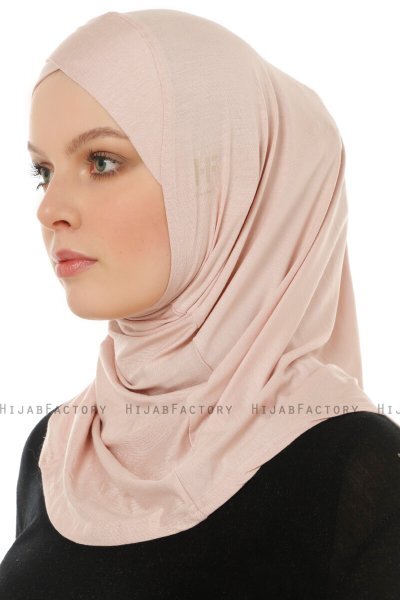 Hanfendy Cross Logo - Altrosa One-Piece Hijab