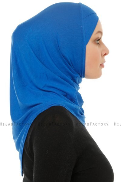 Hanfendy Cross Logo - Blau One-Piece Hijab