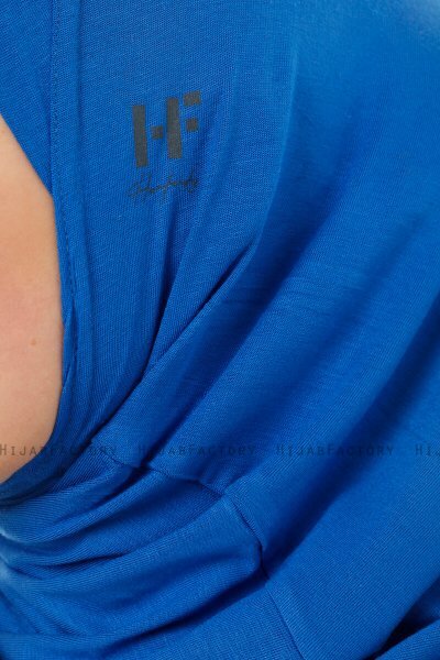 Hanfendy Cross Logo - Blau One-Piece Hijab