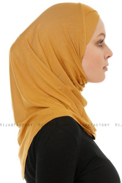 Hanfendy Cross Logo - Senf One-Piece Hijab