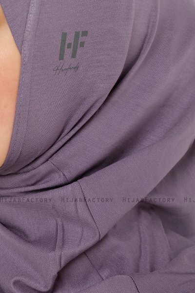 Hanfendy Cross Logo - Dunkelviolett One-Piece Hijab