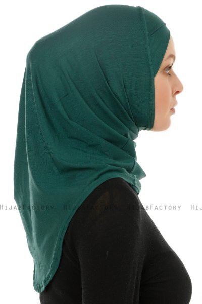 Hanfendy Cross Logo - Dunkelgrün One-Piece Hijab