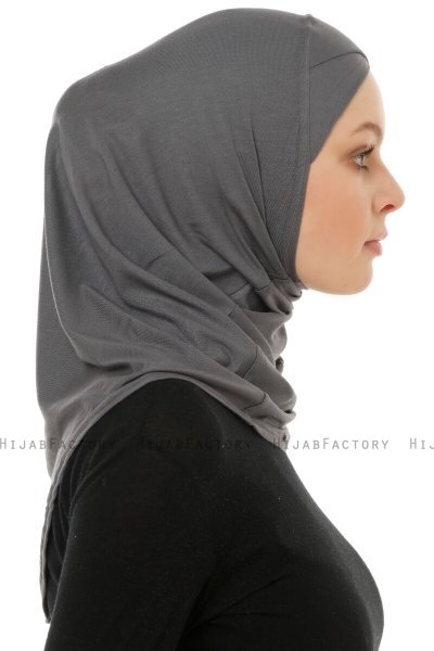 Hanfendy Cross Logo - Dunkelgrau One-Piece Hijab