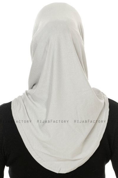 Hanfendy Cross Logo - Hellgrau One-Piece Hijab