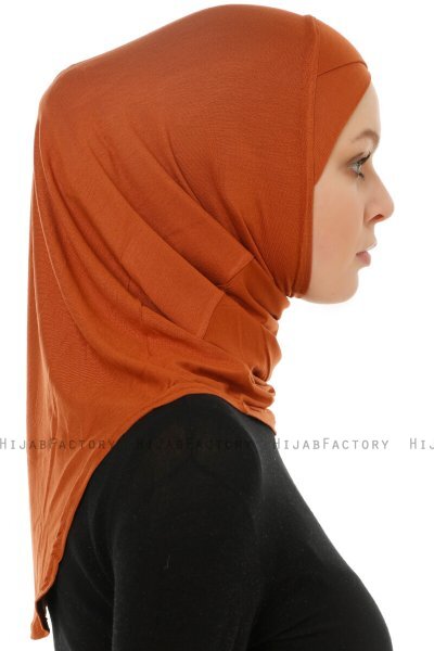 Hanfendy Cross Logo - Ziegelrot One-Piece Hijab