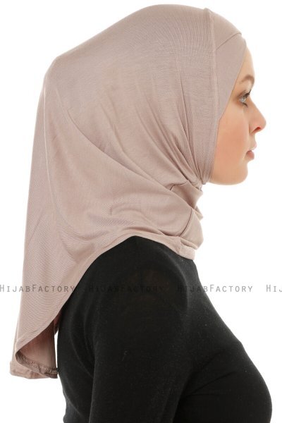 Hanfendy Cross Logo - Steingrau One-Piece Hijab