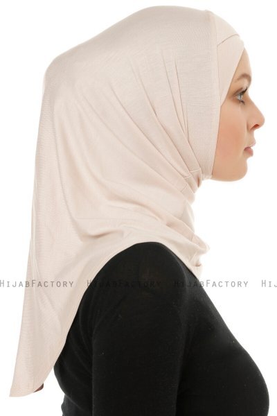 Hanfendy Cross Logo - Powder One-Piece Hijab