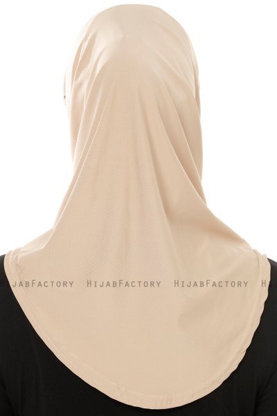 Micro Plain - Helltaupe One-Piece Hijab
