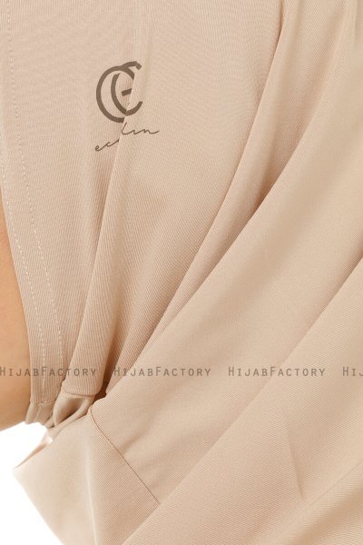 Micro Plain - Helltaupe One-Piece Hijab