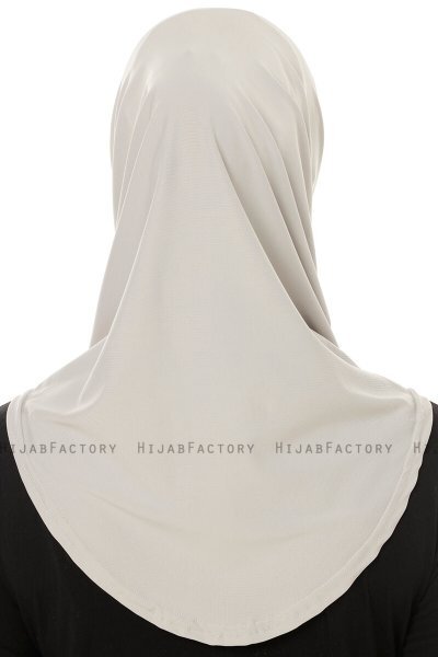 Micro Plain - Hellgrau One-Piece Hijab