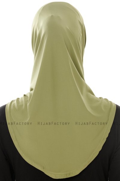 Micro Plain - Olivgrün One-Piece Hijab