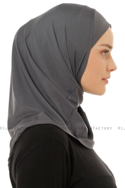 Micro Plain - Anthrazit One-Piece Hijab