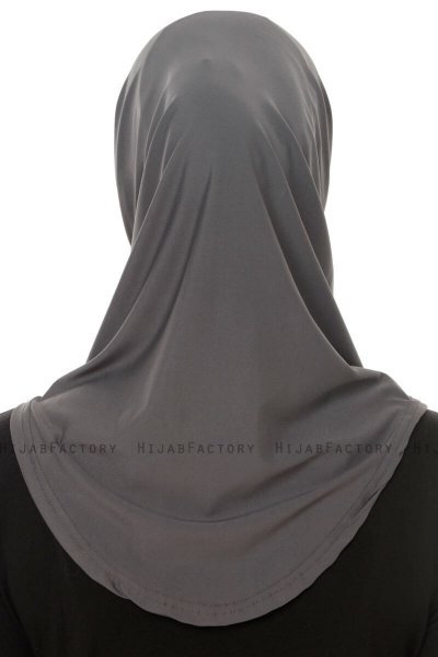 Micro Plain - Anthrazit One-Piece Hijab