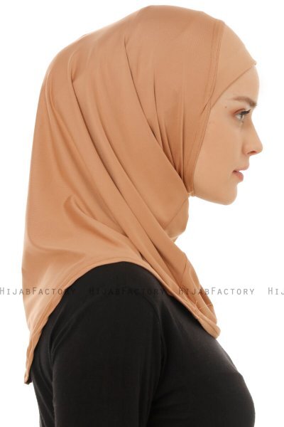 Micro Plain - Karamell One-Piece Hijab