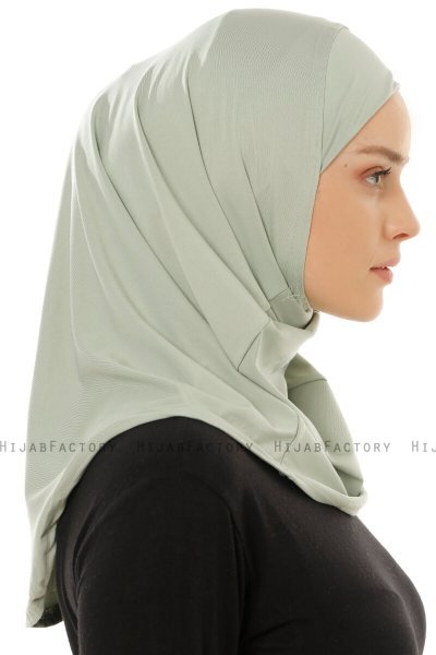 Micro Plain - Grün One-Piece Hijab