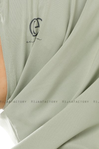 Micro Plain - Grün One-Piece Hijab