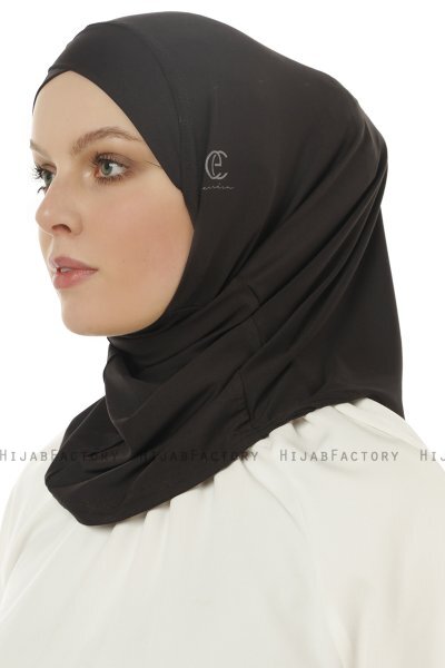 Micro Cross - Schwarz One-Piece Hijab
